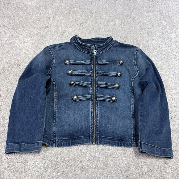 Torrid Jacket Women’s Blue Denim Long Sleeve Full Zip Size 0 - Picture 5 of 11